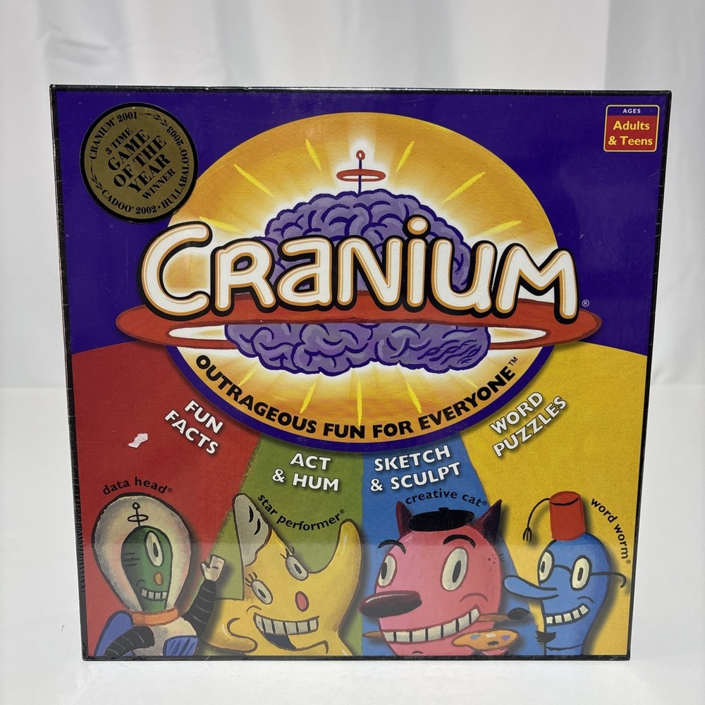 Cranium Board Game - Outrageous Fun For Everyone Adults-Teens New Sealed